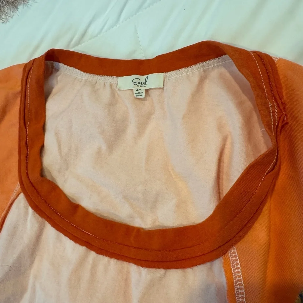 Womens Easel Boho Patchwork Floral Sleeve Top size 2X - Picture 4 of 5